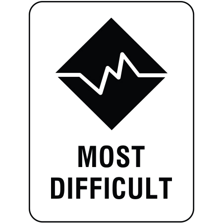 W103 Most Difficult Nordic Symbol with Custom Trail Name 18